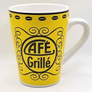 Rosanna Studio Italia Café Grillé Ceramic Coffee Mug Yellow Retro Diner